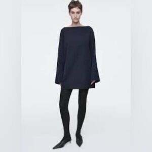 COS Navy Blue Mini Dress